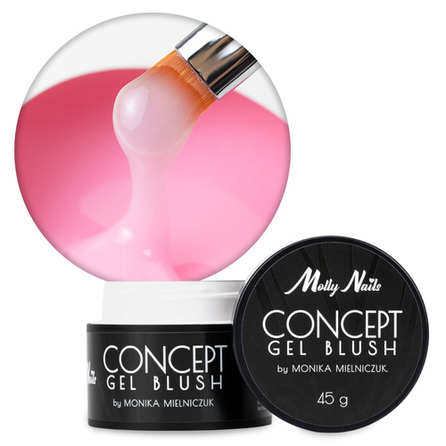 Gel modellante per unghie Concept Gel Blush di Monika Mielniczuk MollyNails, senza HEMA/Di-HEMA, 45 g