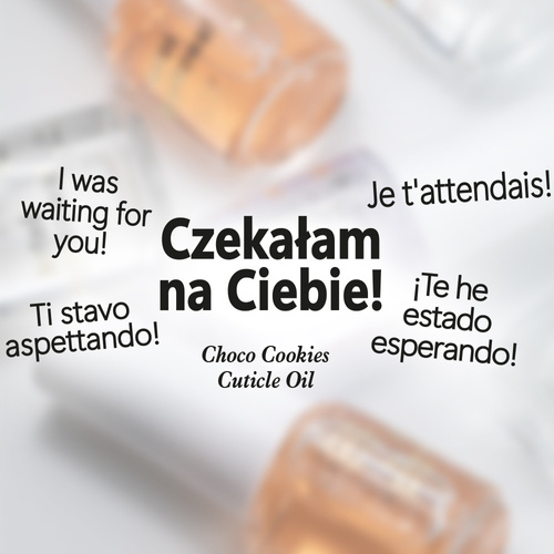 Oliwka okazjonalna do skórek i paznokci o zapachu Choco Cookies z krówkami w ozdobnym woreczku 5ml
