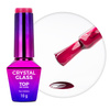 Top coloré sans essuyage « Crystal Glass » de Molly Nails, couleur framboise, sans HEMA/Di-HEMA, 10 g