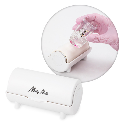 Pojemnik z rolką czyszczącą do stempli Molly Nails
