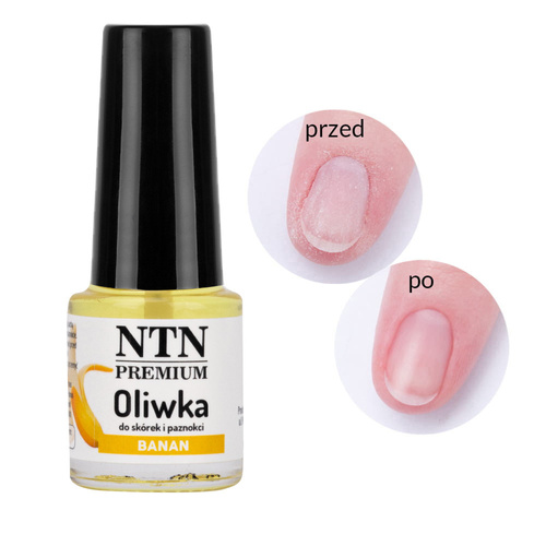 100sztuk Oliwka do skórek i paznokci NTN o zapachu Bananowym 5 ml Nr 11