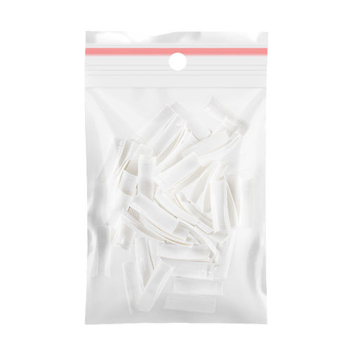 White tips, short pocket, size 8 replacement. 60 pieces.