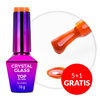 5+1 gratis: Top colorato senza risciacquo (no wipe) Crystal Glass Molly Nails Orange Pumpkin HEMA/Di-HEMA Free 10 g