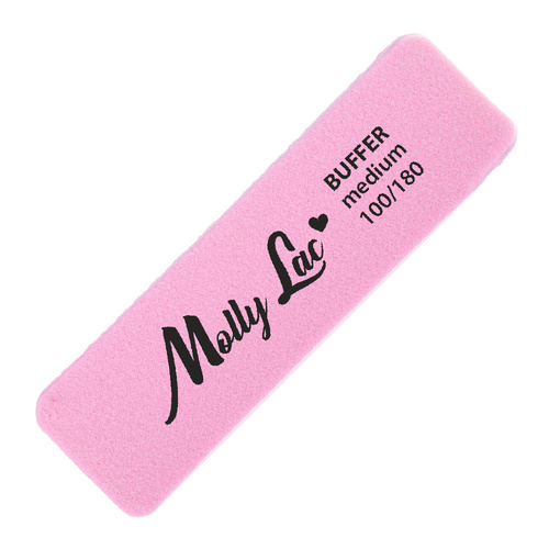 Disque de polissage double face Buffer mini large Medium 100/180 rose MollyLac, lot de 5