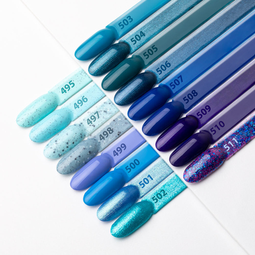 Esmalte híbrido LED/UV Gel Polish Blues n.º 508, edición limitada NTN Premium, sin HEMA ni Di-HEMA, 5 g