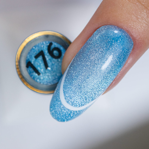 5 + 1 gratuit : Vernis hybride Molly Nails Neon Flashy Cat Eye sans HEMA, 8 g, n° 176