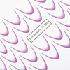 Gradient water decals for nails/French/Ombre/French smile line 33 pcs purple STZ40