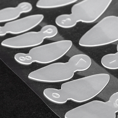 Lot de 12 moules en silicone « Dual Form » pour manucure française MollyLac, forme amande