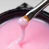 Budujący żel samopoziomujący twardy średniogęsty builder gel self leveling Molly Nails French Pink HEMA/Di-HEMA Free 50 g