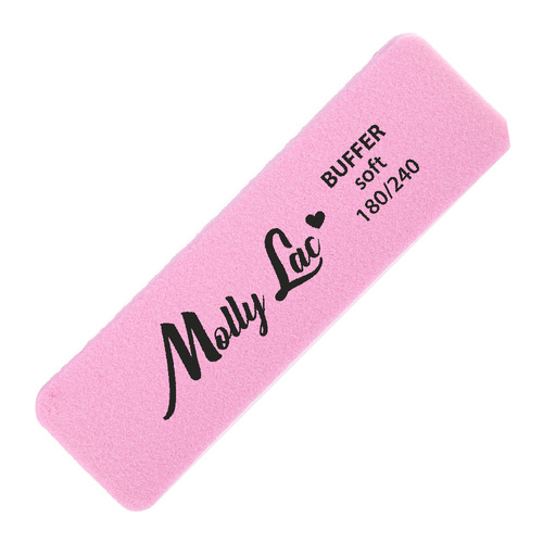 Disque de polissage double face Buffer mini large Soft 180/240 rose MollyLac, lot de 5