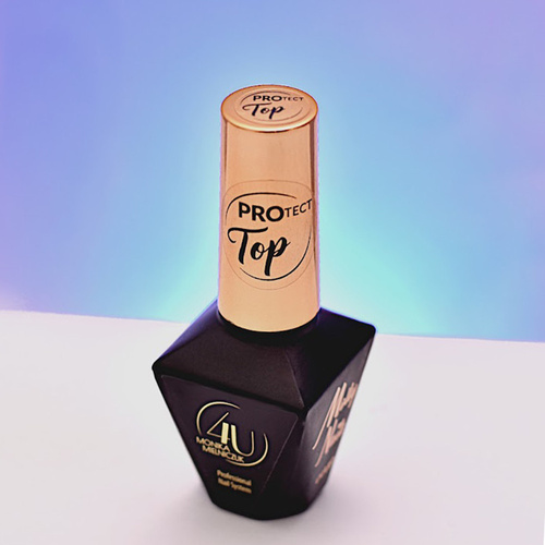 Lśniący elastyczny top bez przemywania top no wipe każda metoda Extra Top Monika Mielniczuk Molly Nails HEMA Free Clear 10g
