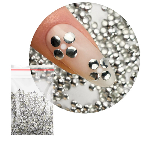 ShinePins: borchie lisce, decorazioni luccicanti per unghie, grandi, NTN Premium n. 2, 5 g