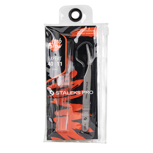 Staleks Expert 40 TYPE 11 curved eyelash tweezers