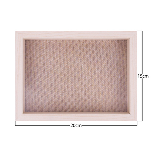 Cornice in legno 3D, espositore per modelli di unghie finte, 15 x 20 cm