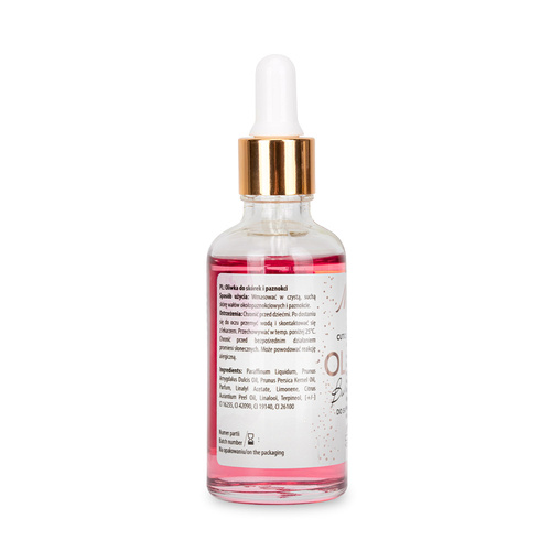 Olio per cuticole e unghie con contagocce Bubble Gum MollyNails 50 ml