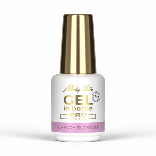 Żel budujący w butelce z pędzelkiem Gel in Bottle Molly Nails Pro Salon Cherry Blossom HEMA/Di-HEMA Free 15g