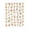 10+1 Free MollyNails SWA58 Christmas Self-Adhesive Nail Stickers