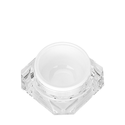 Pot transparent blanc avec thermos Diamond 30 ml, ensemble complet