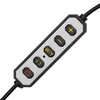 Lampa kosmetyczna LED łuk 35W biurkowa bezcieniowa czarna z cyrkoniami rozmiar L HQ-75X