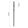 Langer, konischer Diamantfräser, blau, mittel