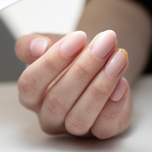 10+1gratis Żel budujący w butelce z pędzelkiem Gel in Bottle Molly Nails Pro Salon Coffee Blush HEMA/Di-HEMA Free 15g