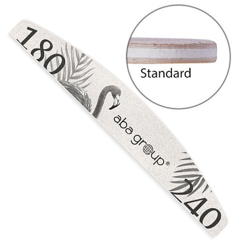 10sztuk Pilnik do paznokci Bezpieczny Pakiet Standard łódka półksiężyc 180/240 Aba Group