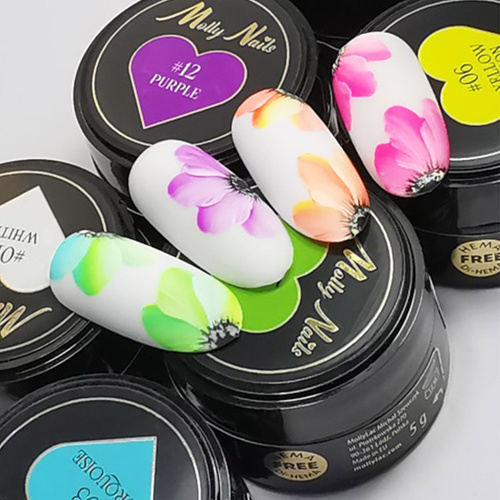 10+1gratis Pasta do zdobień ProArt Paste Molly Nails Green Neon HEMA/Di-HEMA Free 5g Nr 5