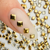 ShinePins smooth studs, rhinestones, nail decorations, square, large, NTN Premium No. 3, 5g