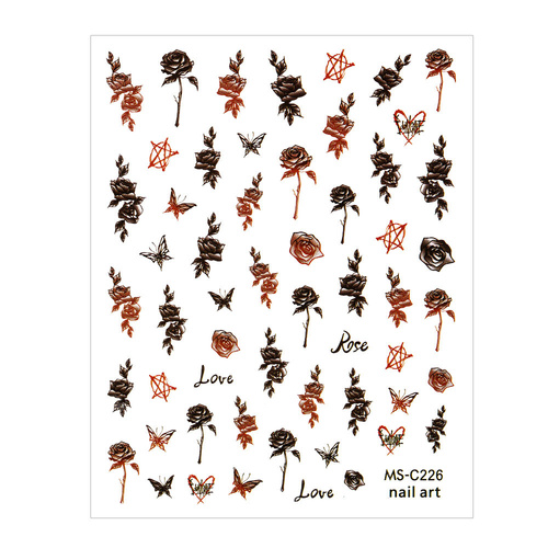 Adhesivos finos para uñas de Halloween MS-C226