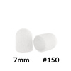 Kapturki do pedicure 7 mm gradacja 150 10 szt Fabric Podo AlleMed Biały White