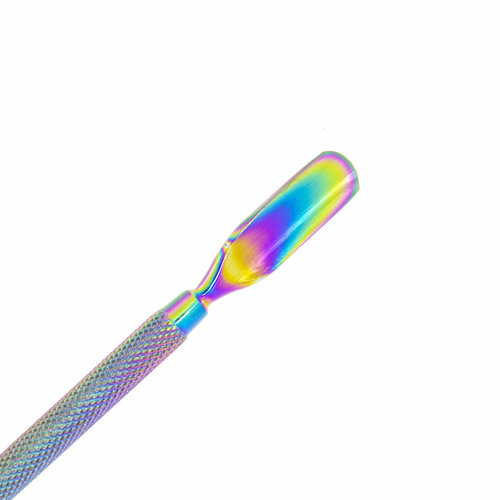 Ciseau à ongles double face pour repousser les cuticules et cure-ongles Rainbow n° 5