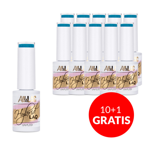 10 + 2 gratis. Esmalte híbrido LED/UV Gel Polish n.º 251, edición limitada AlleLac, 5 g