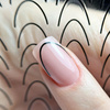 Selbstklebende Nagelsticker / French / Französische Smile-Linie, 48 Stück, schwarz, STZ-CS169