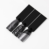 Lakier do stempli i stampingu Molly Nails PRO Stamping Chrome srebrny silver 10ml