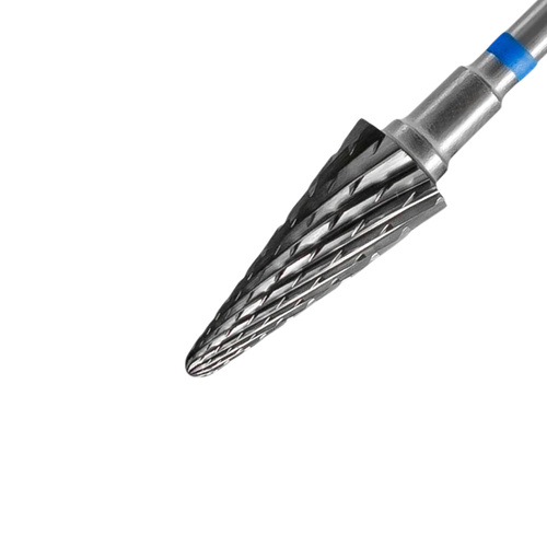 Fraise conique en carbure, bleue, Staleks Expert 6/14 mm