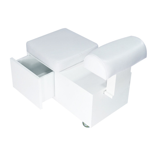 Taburete puf con reposapiés para pedicura CO CN01306