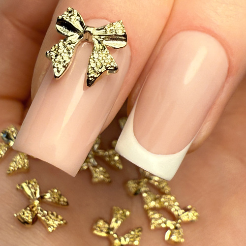 10+1gratis Ozdoby do paznokci kokardki 3D Molly Nails Nr 4 10 szt