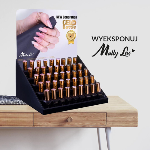 Présentoir pour 45 gels Gel in Bottle MollyLac 10 g – vide