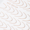10+1gratis Naklejki samoprzylepne na paznokcie/ French/ Francuska linia uśmiechu MollyNails STZ-CS169 rose golden 48szt