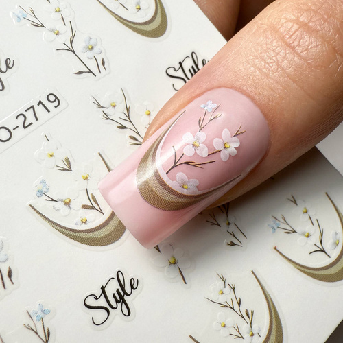 Self-adhesive flower nail stickers JO-2719