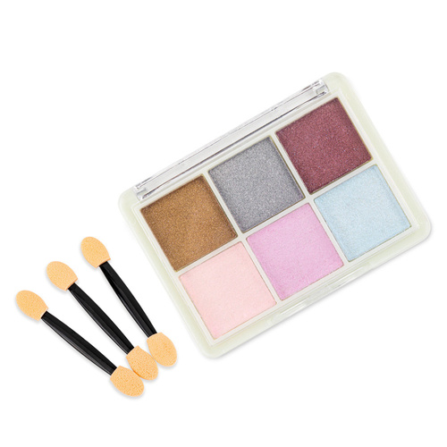 Polvo para uñas con efecto espejo, estuche de 6 colores, n.º 1