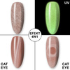 5+1 gratis Smalto ibrido fosforescente MollyLac Night Glowing Suede senza HEMA/Di-HEMA 10 g n. 670
