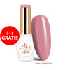 5+1gratis Lakier hybrydowy Molly Nails Glamour Women Powder Pink Dress HEMA/Di-HEMA Free 8g Nr 3