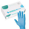 Rękawiczki nitrylowe bezpudrowe Master Glove PF Simple Rozmiar M niebieskie 100 szt
