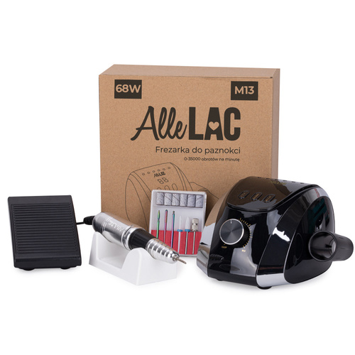 AlleLac 68W black manicure and pedicure drill M13 35,000 rpm