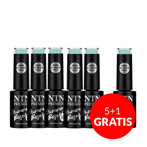5+1gratis Baza średnio elastyczna kauczukowa Gummy Base 2in1 Ntn Premium Easy Breezy HEMA i Di-HEMA free 5g Nr 5