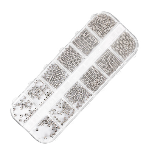 Коробка з прикрасами для манікюру Molly Nails, сірий колір, 1000 штук