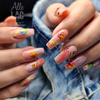 Poudre pour ongles Smoke Nails, effet fumé, Allepaznokcie, orange néon, n° 04