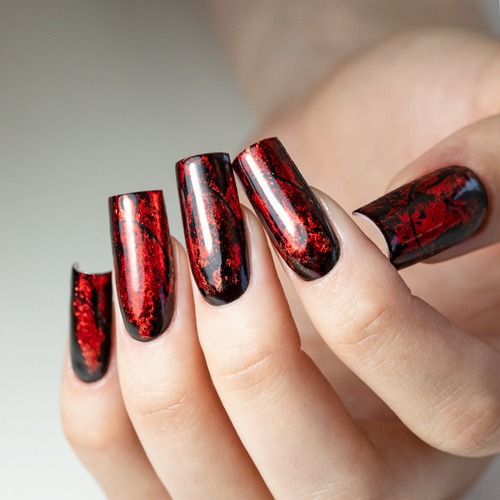 5+1gratis Kolorowy top bez przemywania top no wipe Crystal Glass Molly Nails Red HEMA/Di-HEMA Free 10g