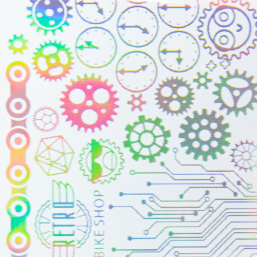 Transfer foil 100 cm, holographic pattern 10 No. 7